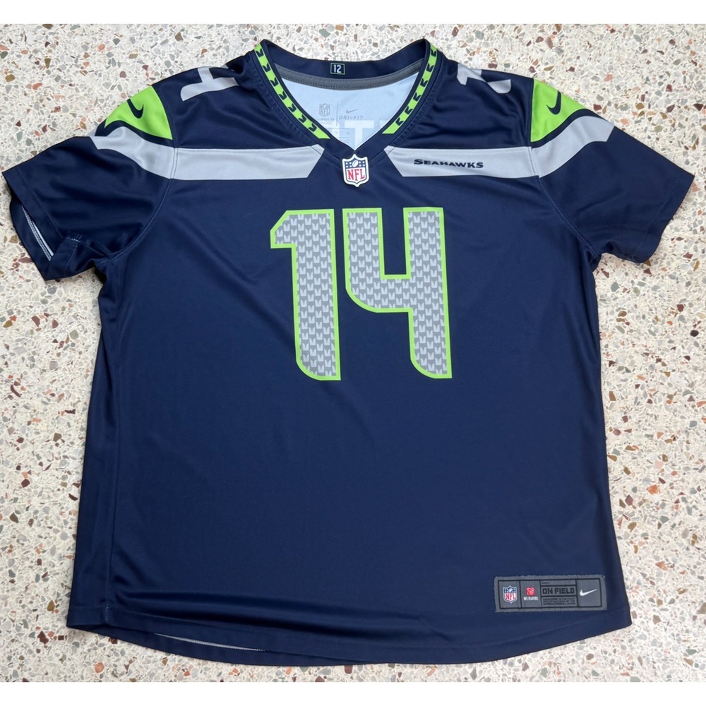 Nike NFL Seattle Seahawks Women's‎ #14 DK Metcalf Football Jersey Size XL